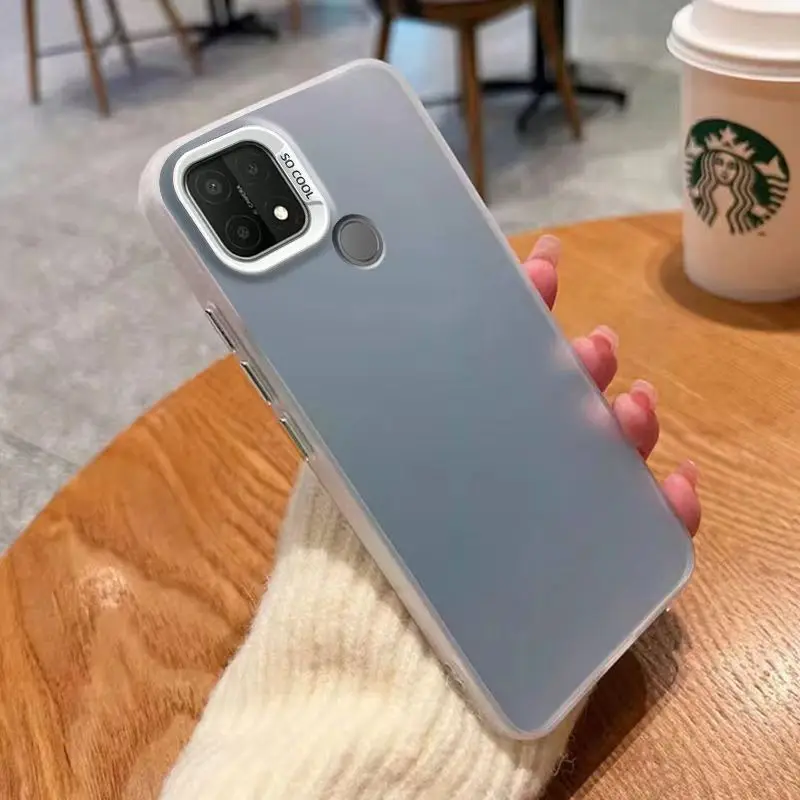 For OPPO A15 Case OPPO A15S Phone Case Oppo CPH2185 CPH2179 Cover oppo A15 A15S Cases Luxury Metallic Aurora Skin Matte Cover