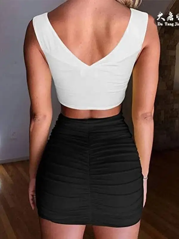 Bodycon تنورة نادي الترفيه سليم مثير تنورة صغيرة سليم موضة مثير المرأة التنانير الصغيرة 2025 جديد Y2K المرأة عادية 0BZ0