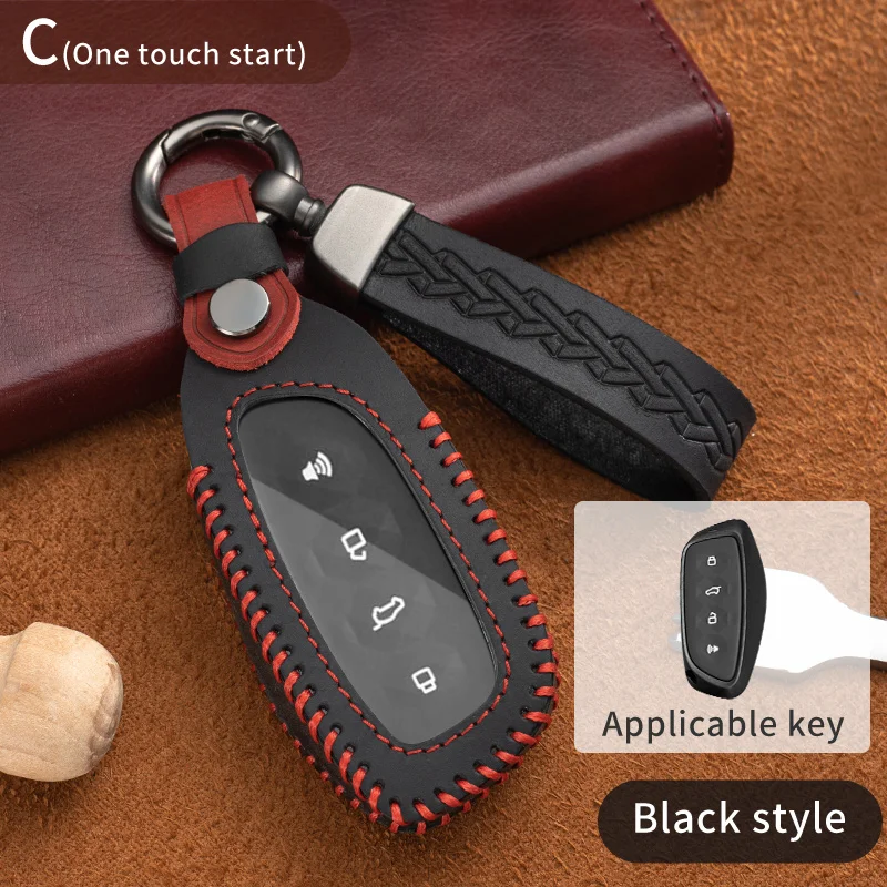 

Leather Car Key Case Shell Auto Keychain For Haval Jolion H9 F7 F7X F7H H6 H2 H8 H3 H4 H1 H5 H7 F5 M4 M6 H6-Coupe