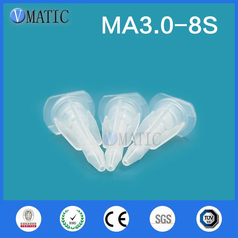 Free Shipping Factory Price Resin Static Mixer MA3.0-8S Mixing Nozzles For Duo Pack Epoxies 100Pcs With High Quality