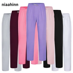 Pure Color Scrubs Pants Nurse Accessories Lab Surgical Pants Unisex Pet Doctor and Nurse Uniform Work Pants Medical Doctor Pants