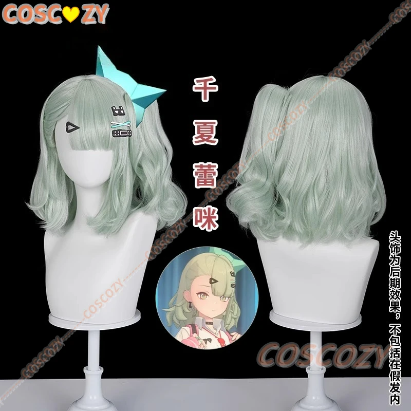 

Zenless Zone Zero Новый персонаж Chinatsu Remi Косплей Костюм Ангелы раздражения Виртуальный идол Зеленый парик Хэллоуин Con Hair