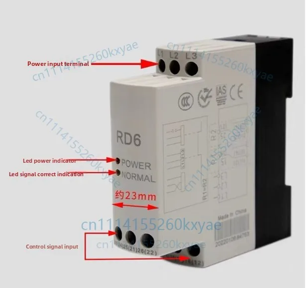 Three-phase ac phase sequence protection relay xj12 rd6 under/missing/break/phase error cbr