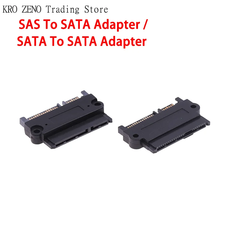 1Pc SFF-8482 SAS To SATA 180 Degree Angle Adapter Converter Straight Head SATA To SATA Converter