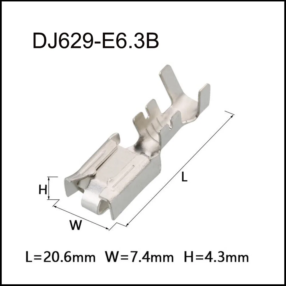 

1000PCS DJ629-E6.3B New energy auto connector Terminal brass pin Waterproof harness terminal cable socket