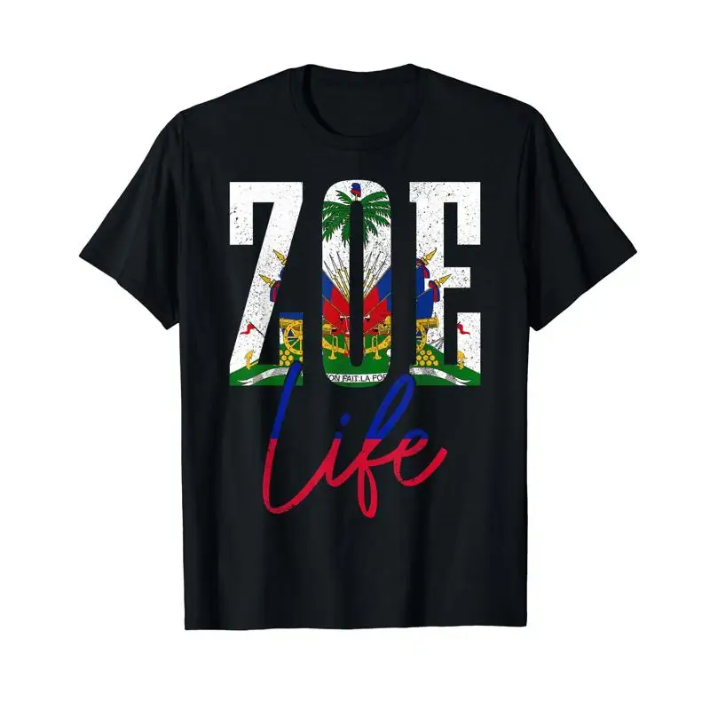 Haiti Flag Zoe Haitian Life Pride Vintage T Shirt