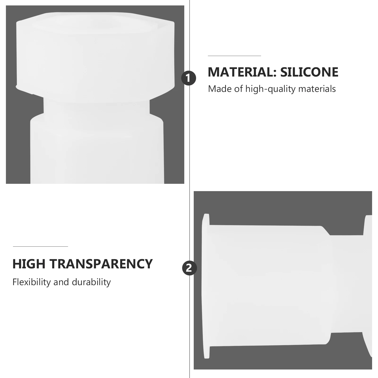 

Making Hexagonal Prism Mold Casting Silicone Cake White Silica Gel Molds
