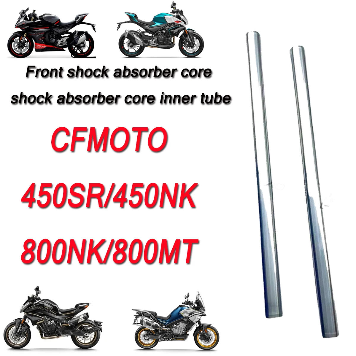 

Motorcycle front shock absorber core inner pole front fork core shock absorber core Fit For CFMOTO 450SR 450NK 800NK 800MT