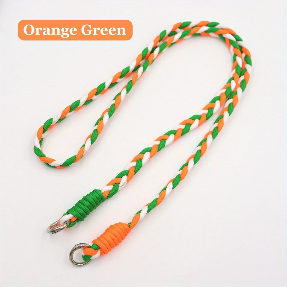 Fashionable Long Bag Strap, Colorful Three-strand Braided Shoulder Strap, Woven Phone Lanyard, Bag Shoulder Straps, Bag Chains