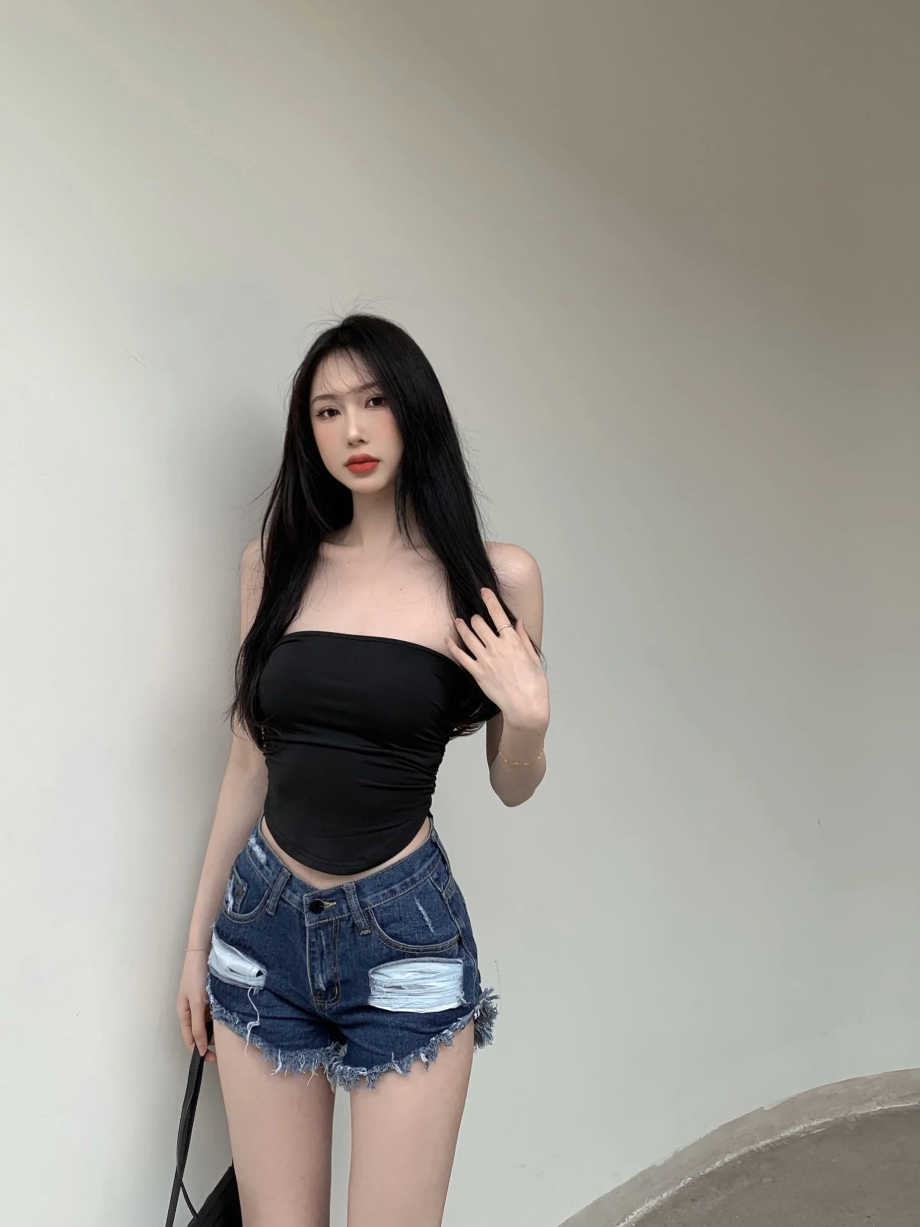 Jeans For Women's Summer A-line Super Shorts Design Hot Girls Have High Waisted Straight Denim Shorts