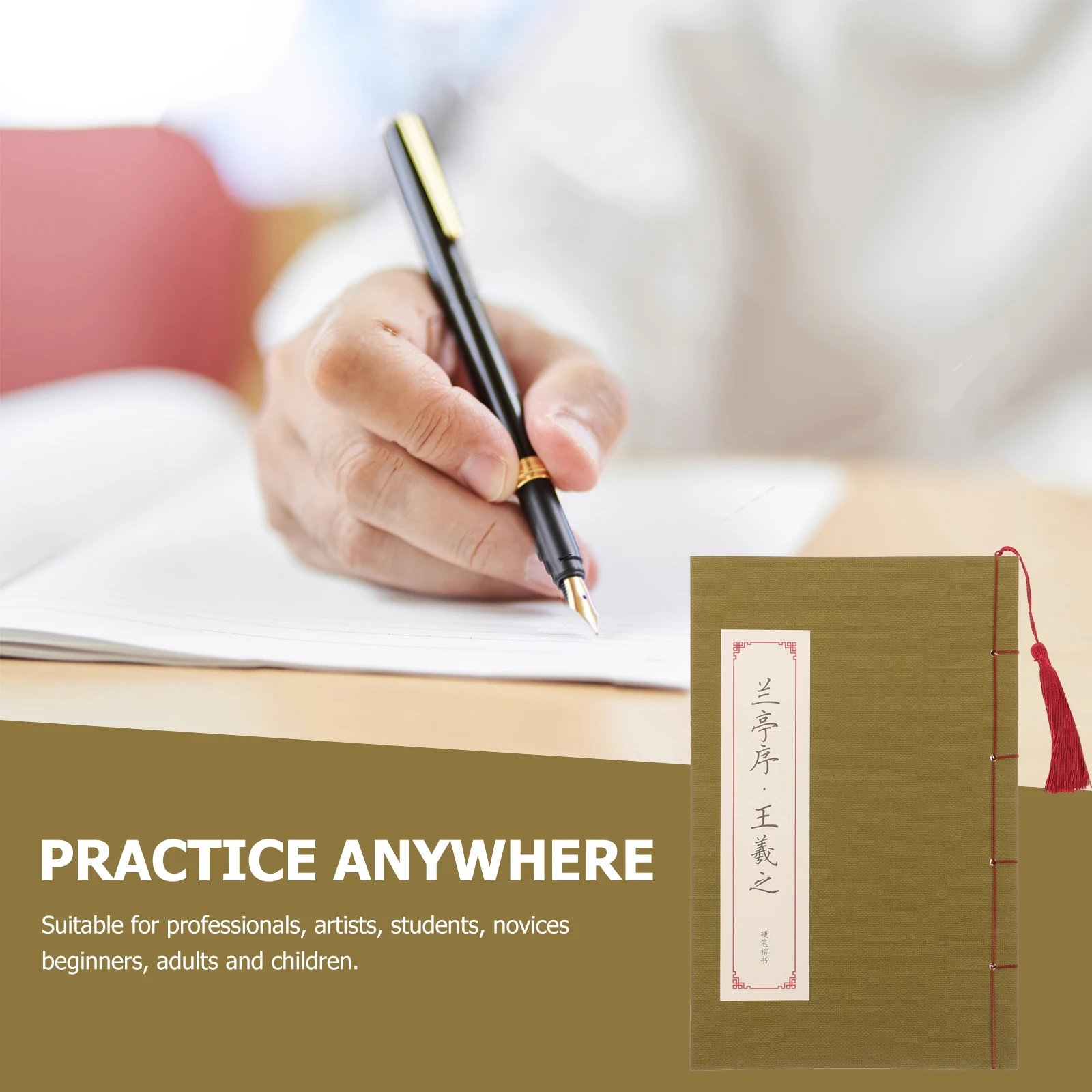 

Regular Script Calligraphy Paper Practice Handwriting for Chinese Student Book Books Beginners