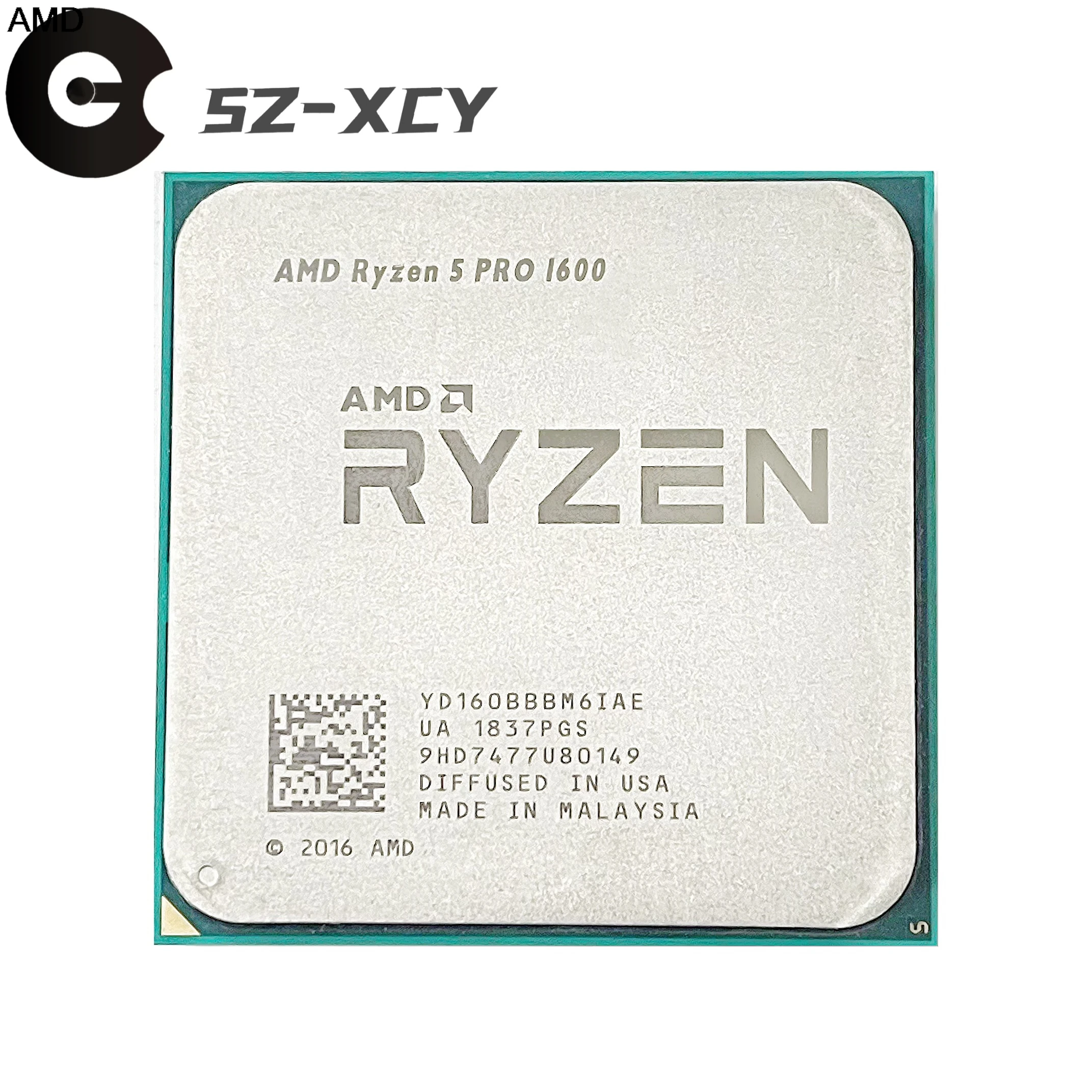 معالج AMD Ryzen 5 PRO 1600 R5 1600 3.2 جيجا هرتز سداسي النواة YD160BBBM6IAE مقبس AM4 مستعمل