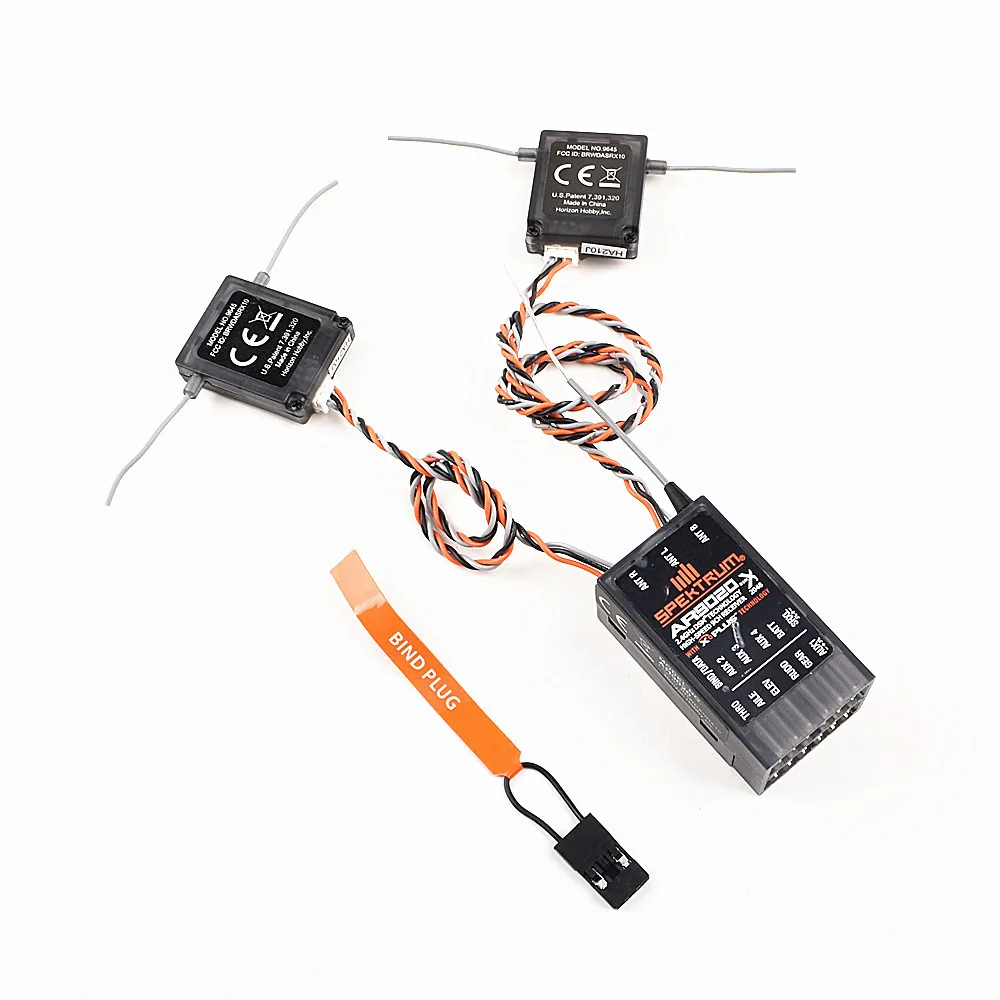 AR9020 Receiver Receptor Acceptor W 2 Satellites 9CH DSM X DSMX 9 Channel RX Suit for Spektrum DX9 DX8 DX18 Transmitter