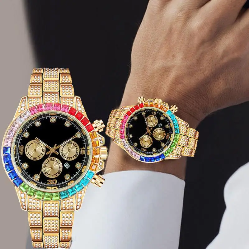 Relogio Masculino Роскошные мужские часы Фирменные женские часы Модные часы с ремешком из нержавеющей стали Циферблат Блестящие часы Мужские подарки