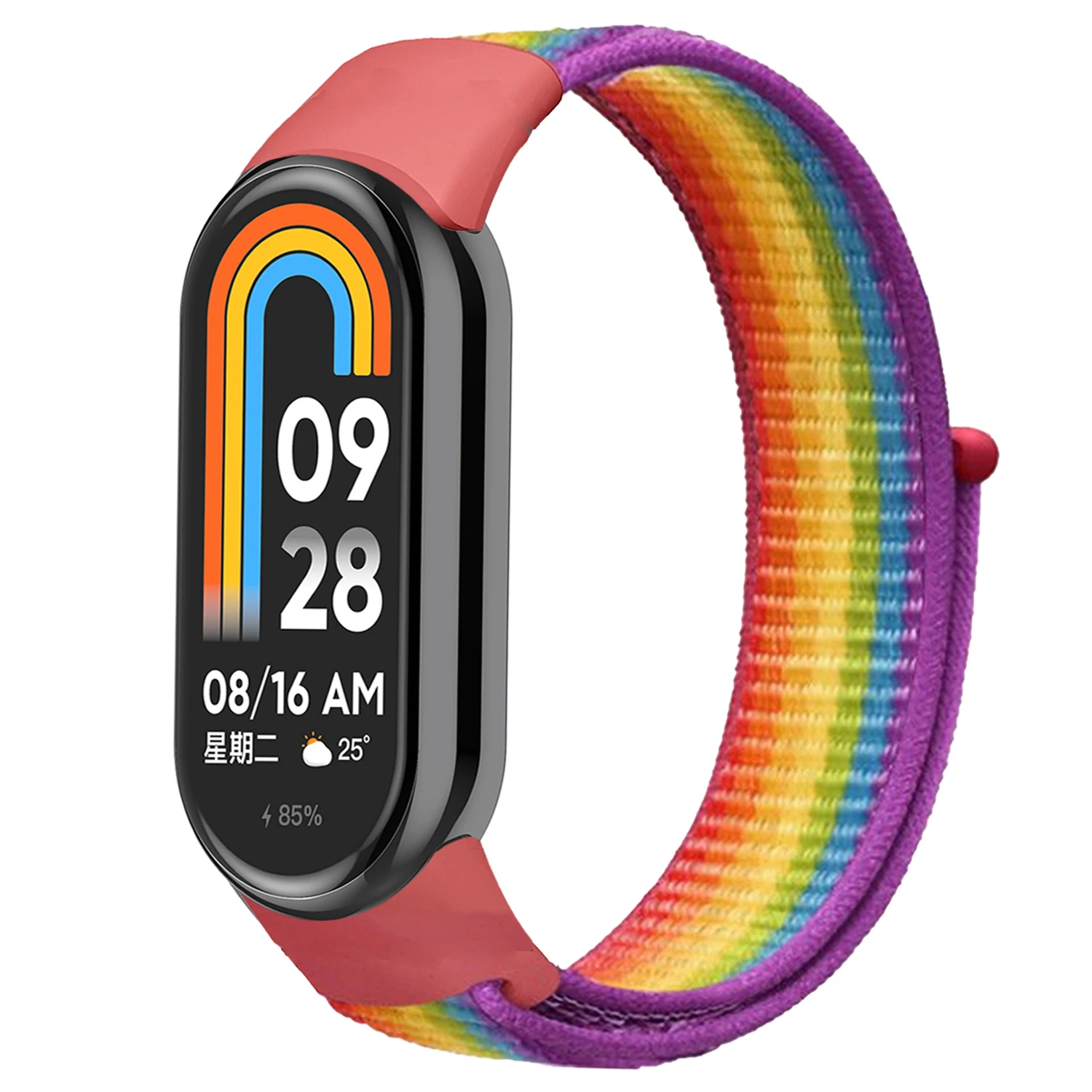 Nylon-Schlaufenarmband für Xiaomi Mi Band 10 9 8, Armband, Armband, Correa, Ersatz-Pulsera, Xiaomi Smart Band 10 9 8, NFC-Armband