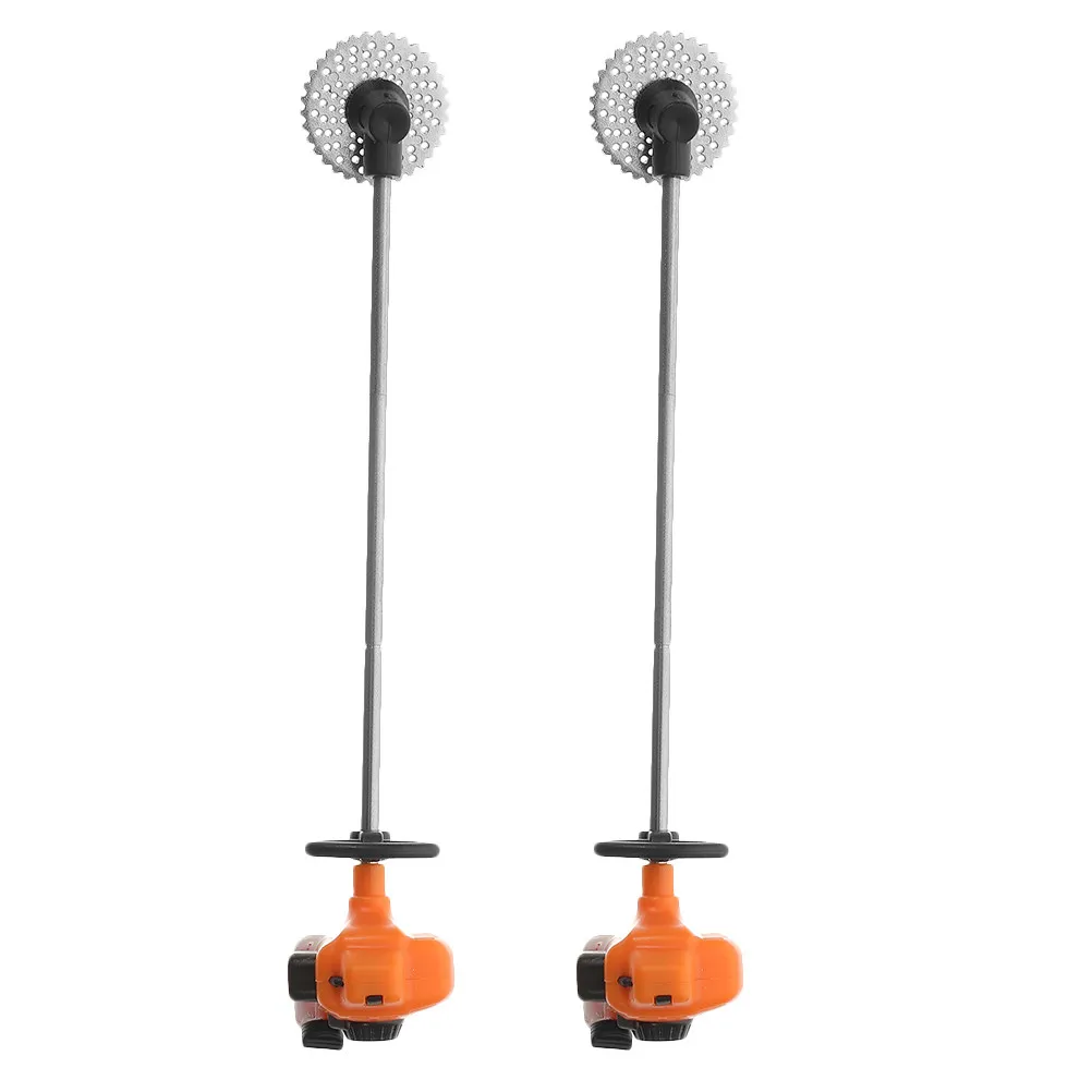 

2Pcs Miniature Lawn Mower PVC Realistic Mini Lawn Mower for Miniature House Garden Tool Decorative Accessories