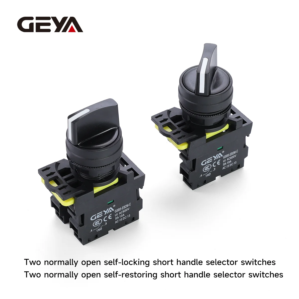 GEYA22mm1NO23Position10A600VSelf-locking/LatchingKnobSwitchRotaryPushButtonSwitchSelectorSwitch