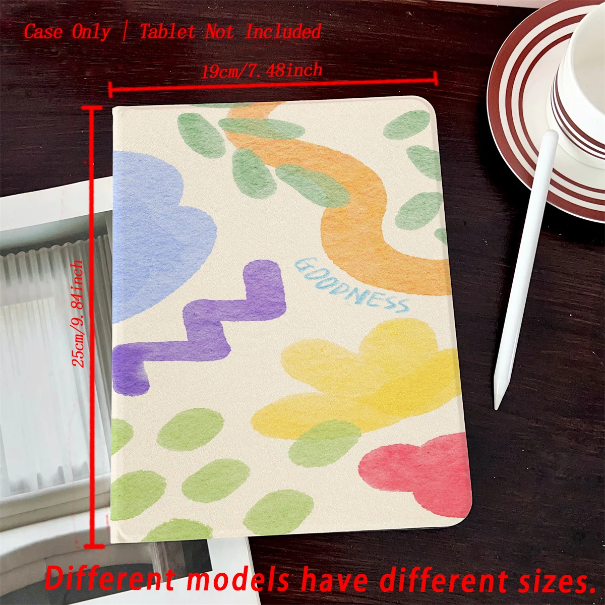 طباعة بنمط كرتوني لطيف 2025 - مناسبة لحافظات أجهزة Apple اللوحية المتعددة لأجهزة iPad/iPad pro/iPad air/iPad mini