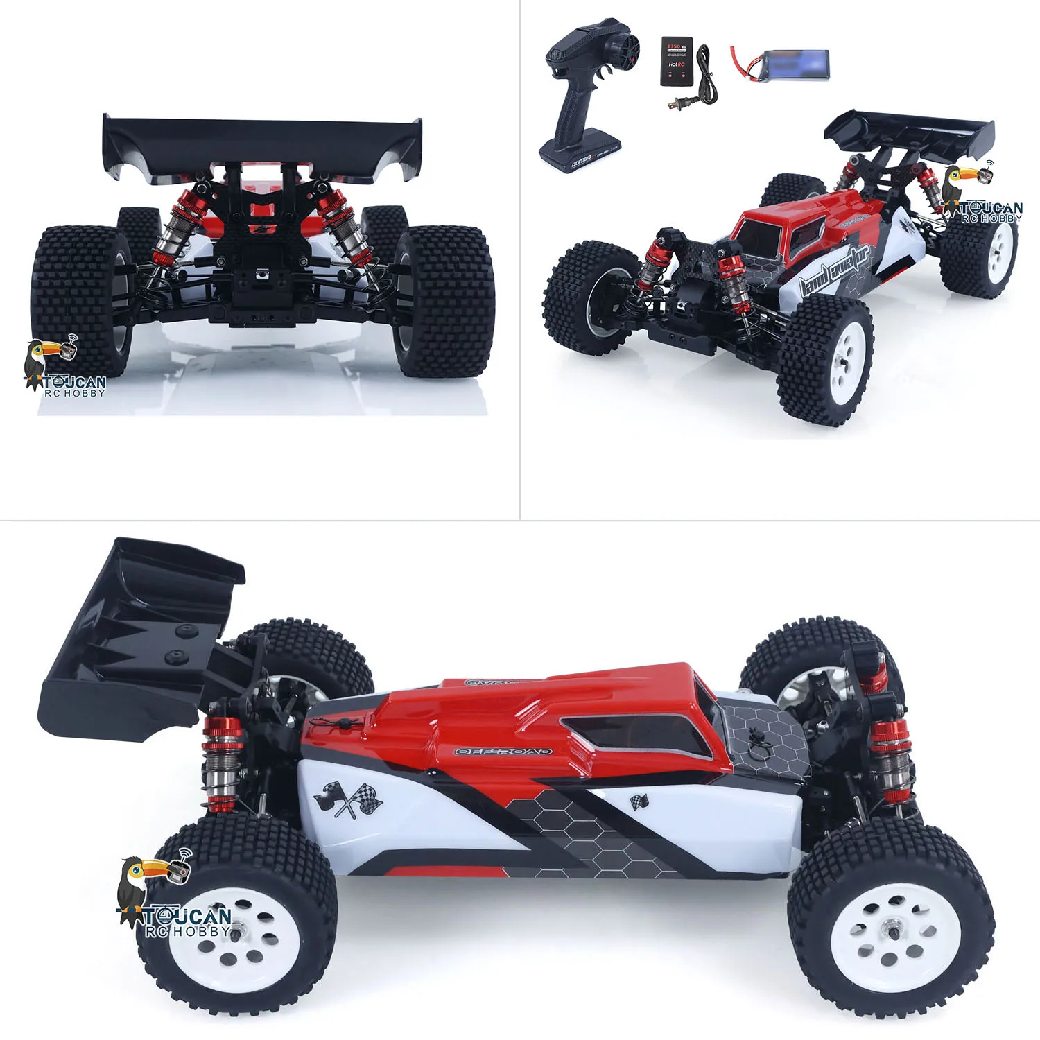 

1001 70KM/H 1/10 High Speed Radio Control Off Road Vehicle RC Model Car Hobbywing 60A ESC 3650 Brushless Motor Ready to Run