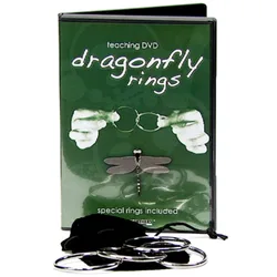 Dragonfly Rings (Linking Rings +DVD) Magic Tricks Magician Stage Illusions Gimmick Props Fun Popular Magia Close up Magie Toys