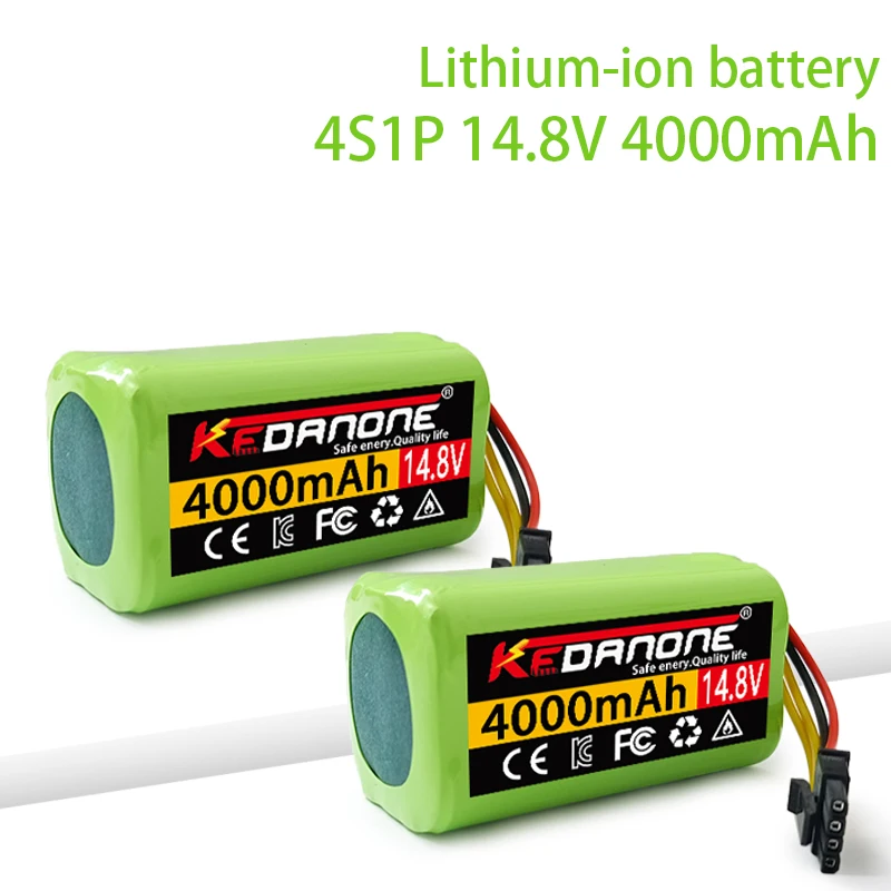 

4S1P 14.8V 4000mAh Lithium-ion Battery For Cecotec Conga 1290 1390 1490 1590 Robot Vacuum Cleaner Battery Gutrend Echo 520