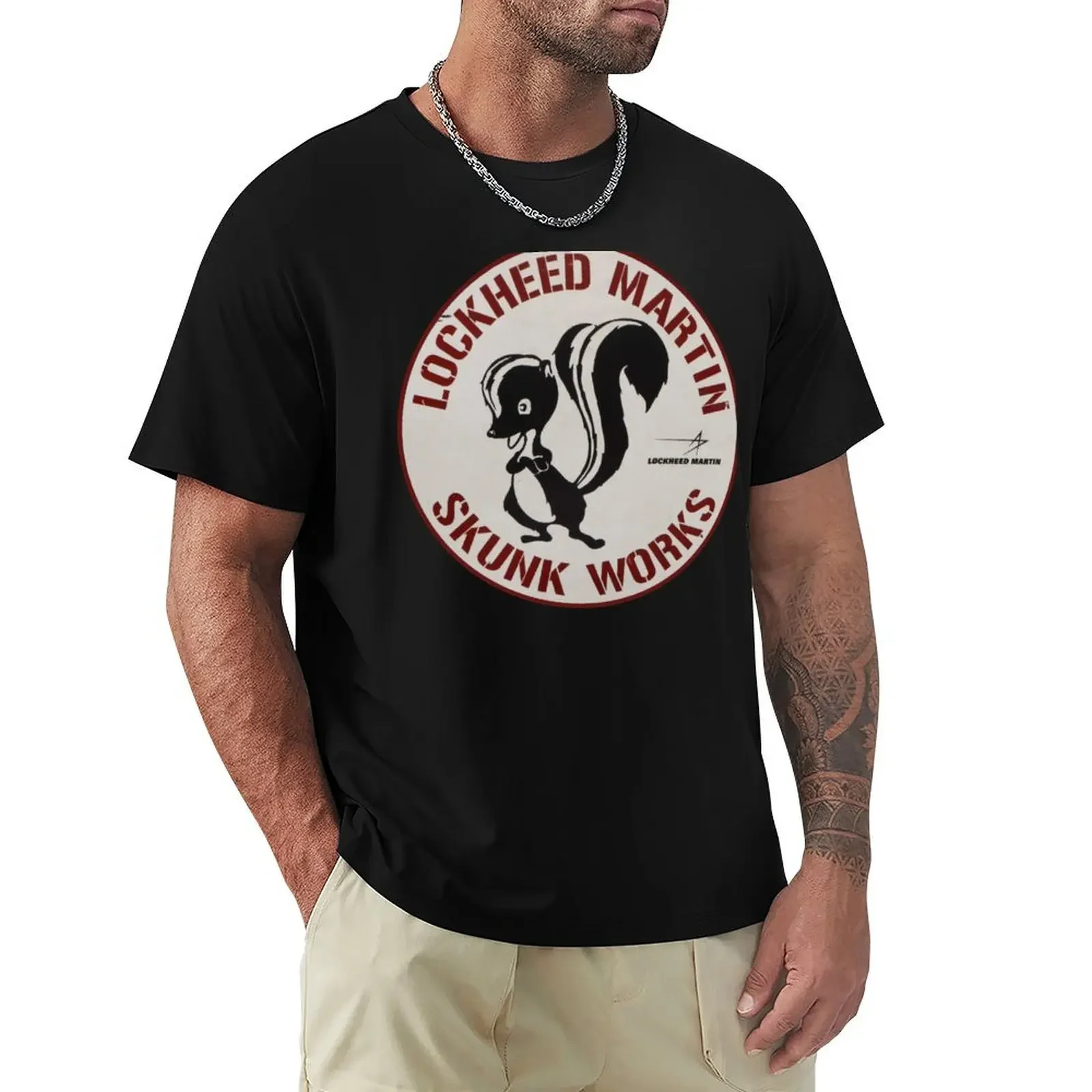 SKUNK WORKS T-shirt customizeds cute tops mens graphic t-shirts