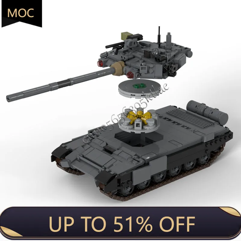 703 Parti MOC T-90A Esercito Carro Armato di Battaglia Principale Modello Building Blocks Set Fai Da Te Tecnologia di Montaggio Giocattoli Per Bambini Regali Di Natale Popolari