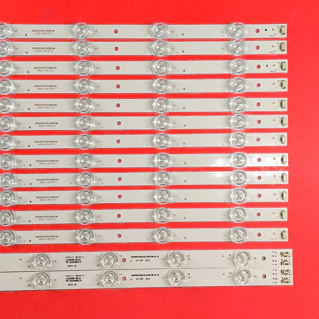 14Pcs/Set LED Backlight Strip POLAROID Haier MHDV5533-U4  JVC LT-55C550 LED55D08B-ZC14CG-02 LED55D07A-ZC14CG-02 30355007206