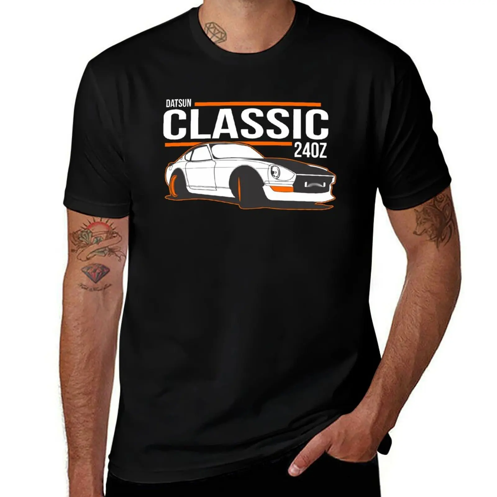 DATSUN NISSAN 240Z T-Shirt słodkie topy bawełniane koszulki z nadrukami śmieszne koszulki vintage koszulka anime ponadgabarytowe t-shirty dla mężczyzn