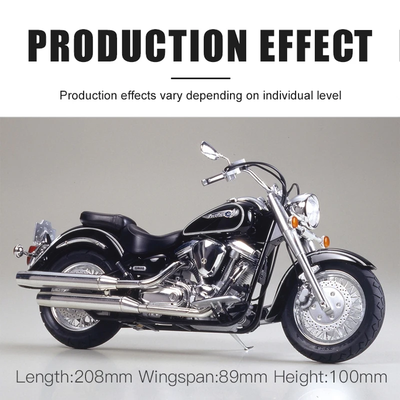 طامية البلاستيك تجميعها دراجة نارية النسبي أطقم منمذجة 14080 XV1600 الطريق ستار دراجة نارية 1/12 لعبة لتقوم بها بنفسك