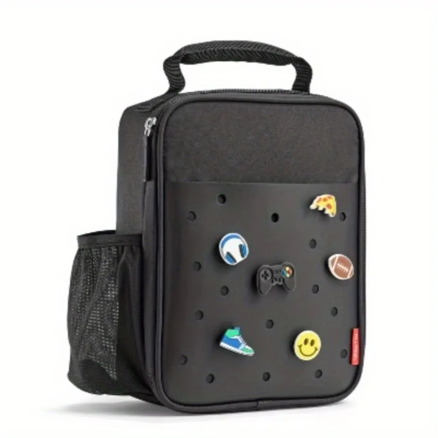 صندوق غداء للأطفال، مريح للحمل. سحاب معزز يحافظ على المحتوى آمنًا