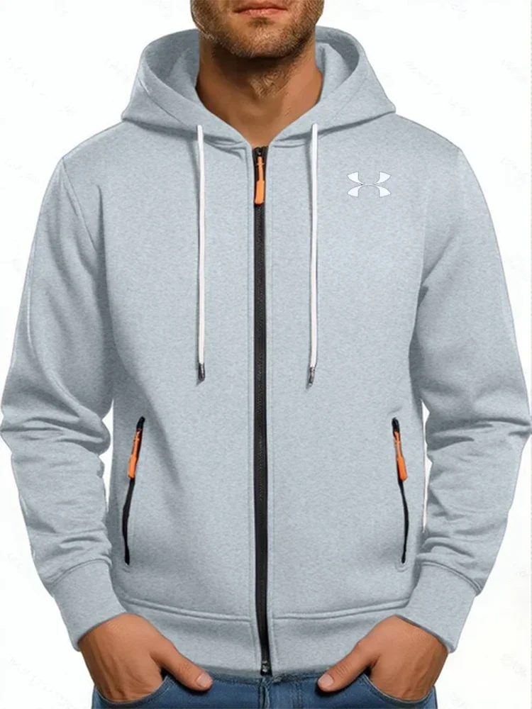 Casual Fashion Black Gray Zip Hip Hop Sportswear Sweatshirt Men/Women Publishing House Men's Hoodie promo streetwear promo