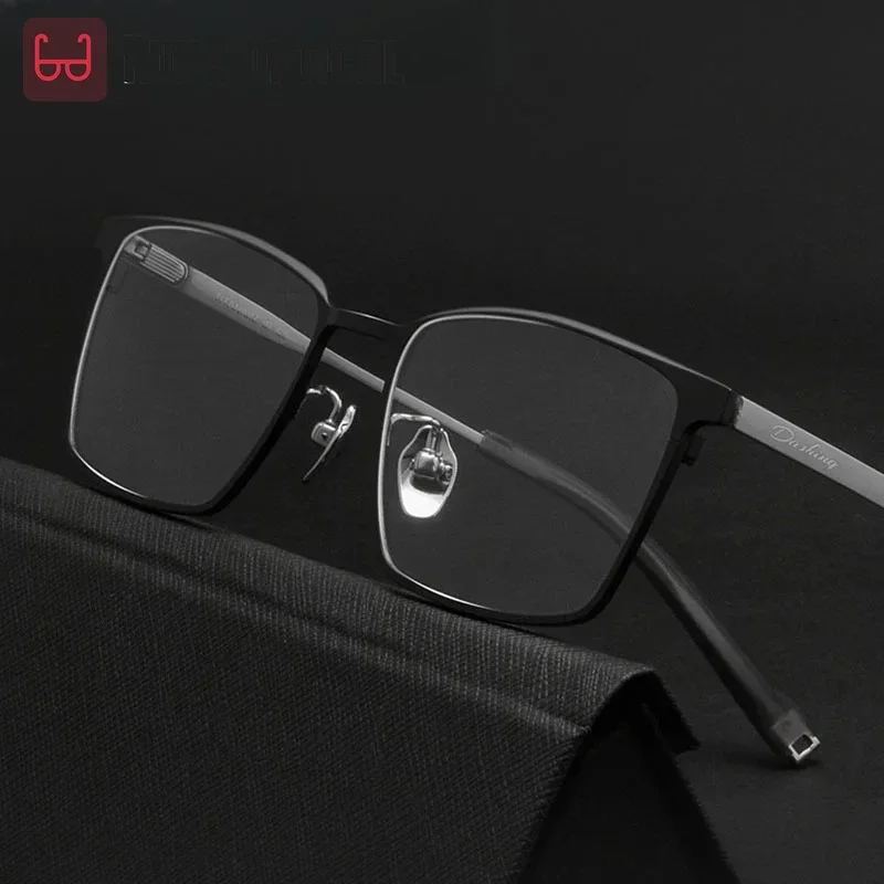 Okulary korekcyjne KUXA dla mężczyzn, czysty tytan, modne oprawki do okularów optycznych z soczewkami korekcyjnymi na krótkowzroczność.