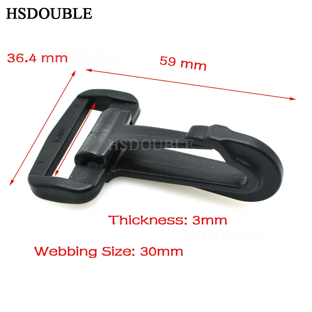 Plastic Snap Hooks Rocker Style For Backpack Strap Webbing 20mm 25mm 30mm 38mm 50mm