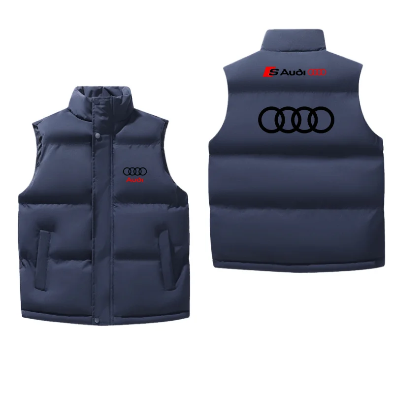 Audi marque gilet épais chaud coupe-vent Simple et élégant ajustement Audi chaleur et Style polaire gilet pour tenue décontracté