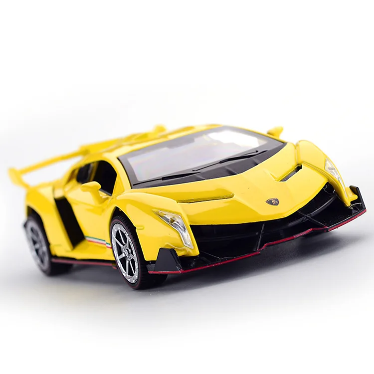 1:32 Lamborghinis Veneno Poison Supercar Alloy Cast Toy Car Model Sound and Light Children's Toy Collectibles Birthday gift