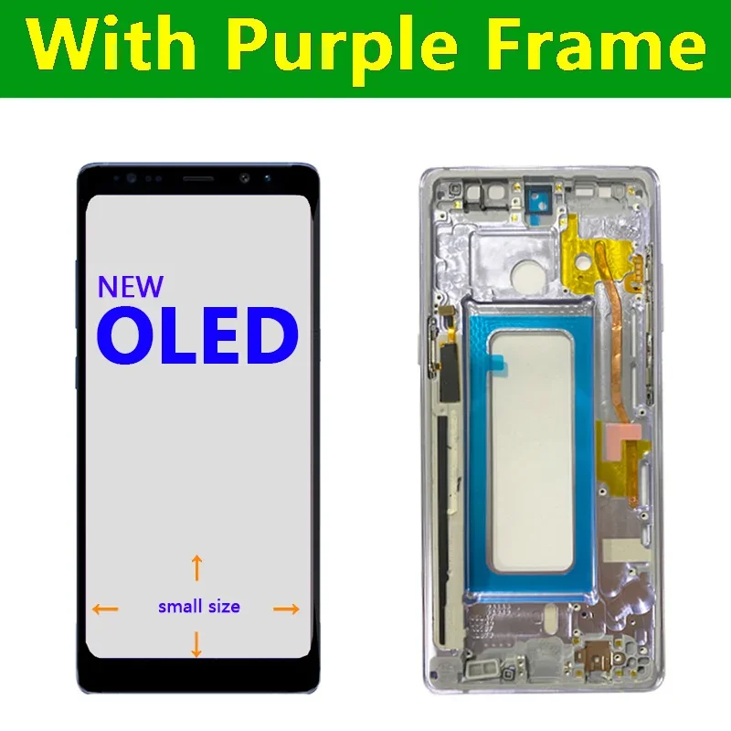 Super OLED Note8 SM-N950A N950U LCD Touch Screen LCD For Samsung Galaxy Note 8 N950 Display 100% Working With Frame Tested A+