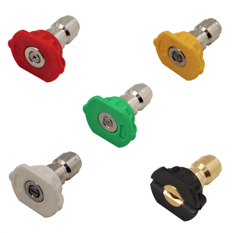 VELIF-2 Set 1/4In Quick Connect Pivoting Coupler Adjustable Adapter W/5 Spray Nozzles Copper Connection
