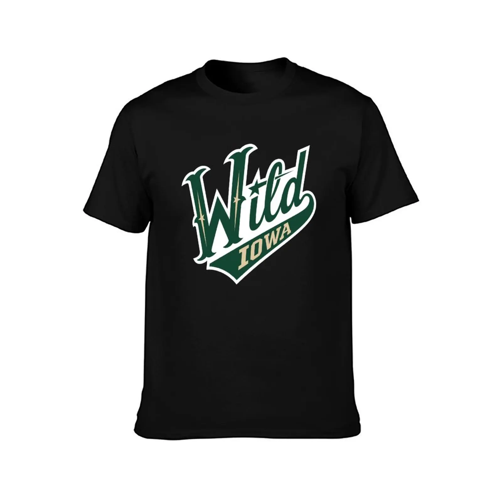 Iowa Wild T-Shirt Simple Solid Color Crew Neck Tee T-Shirt