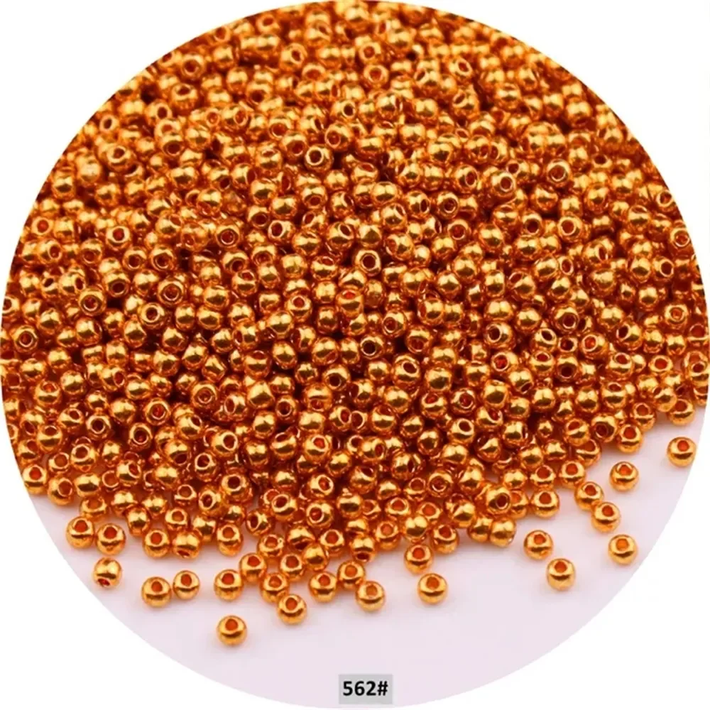 11/0 Japan Metallic Farben Glas Rocailles 2mm Uniform Bronze Überzogene Runde Spacer Glas Perlen Für DIY Charme Handwerk schmuck Machen – Detail 22