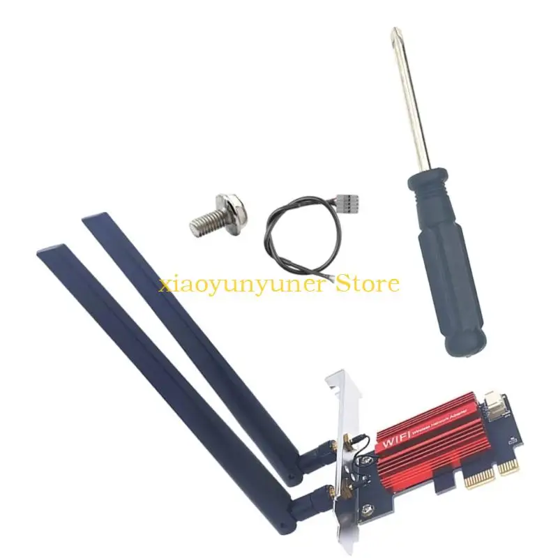 

P9JB WiFi Adapter 7 Wireless Card Triple Band 2.4G 6Ghz Wireless Networking Adapter Desktop Bluetooth-compatible Card