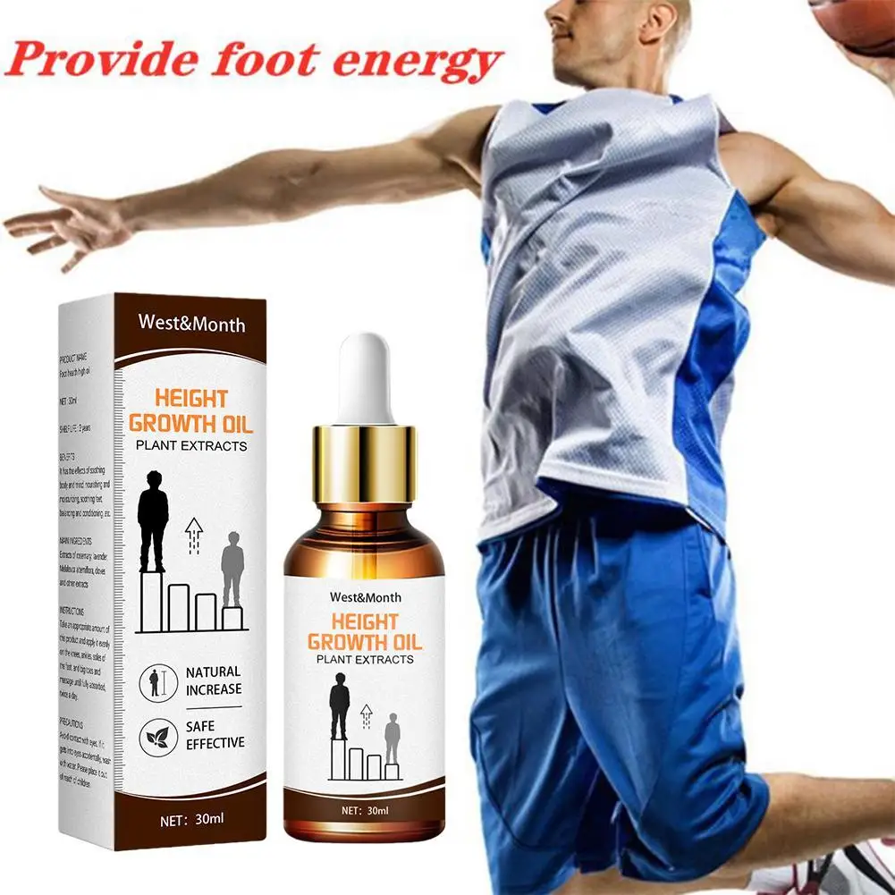 Increase Height Essential Oil Grow Taller Conditioning Soothing Herbal Promote Oil Bone Foot Body Growth Massage Oils V7T5