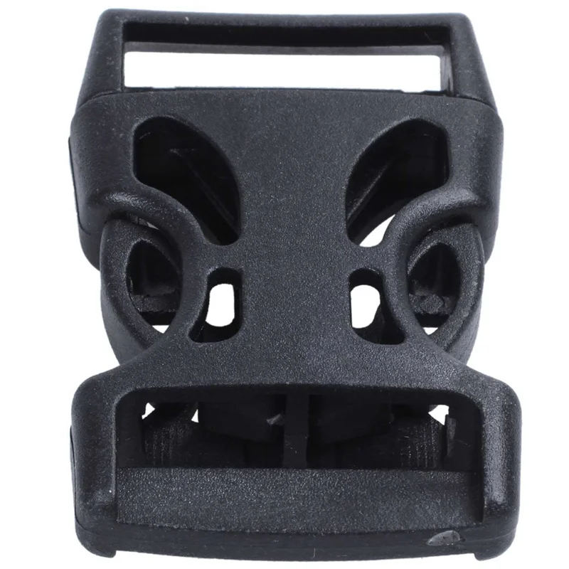 AT33 12Pcs Plastic Side Quick Release Buckles Clip For 25Mm Webbing Band Black
