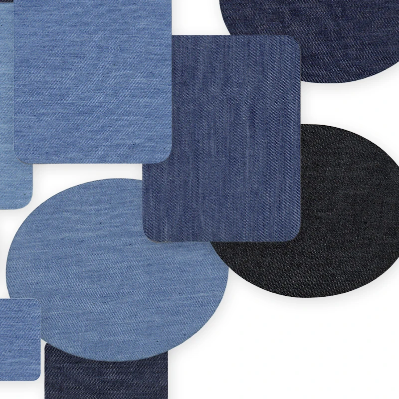 5 Stück Denim-Aufnäher zum Aufbügeln auf Kleidung, bestickt, für Jacken, Jeans, Parches, Nähen, DIY, Stoffe, Packung für Kinder, Hut – Detail 5