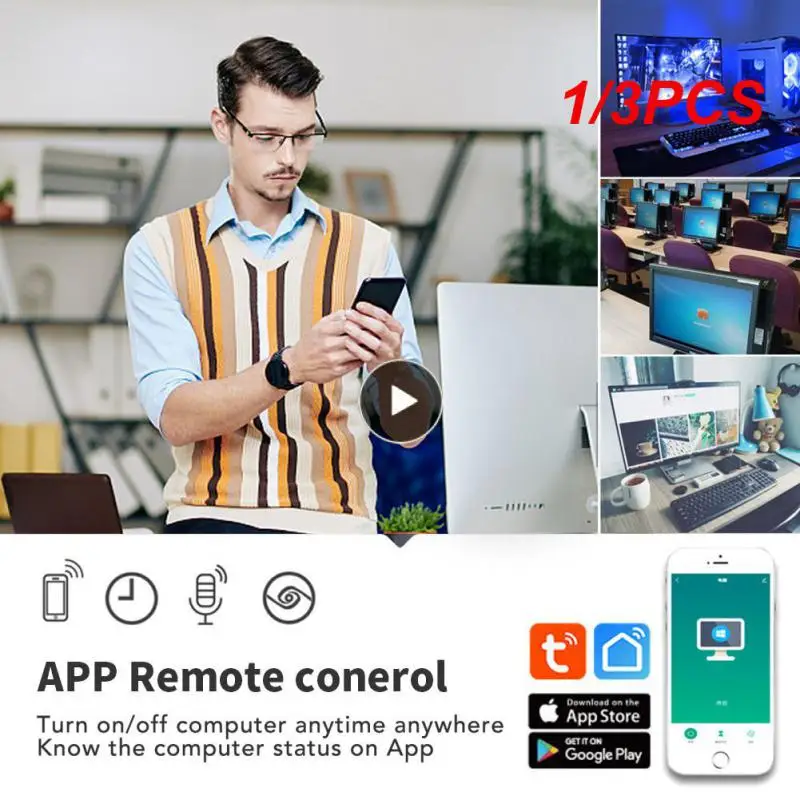 1/3PCS Tuya Wifi Computer Power Reset Switch PCIe Card for PC Destop Computer,APP Remote Control,Support Home,MINI Card