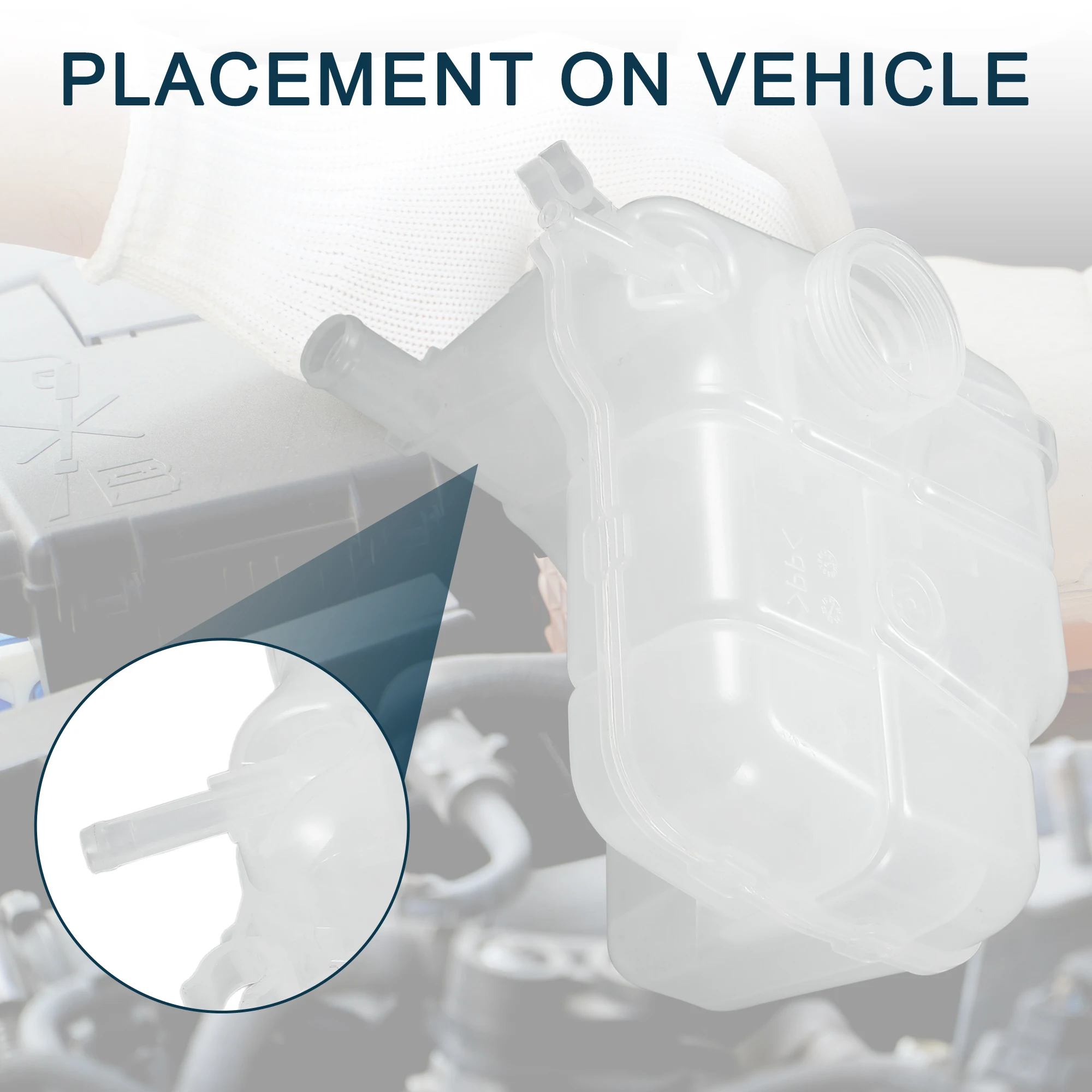 UXCELL Tanque de desbordamiento de expansión de refrigerante para Vauxhall con sensor para Vauxhall para Astra J 2010-2014 para Vauxhall Cascada 2013