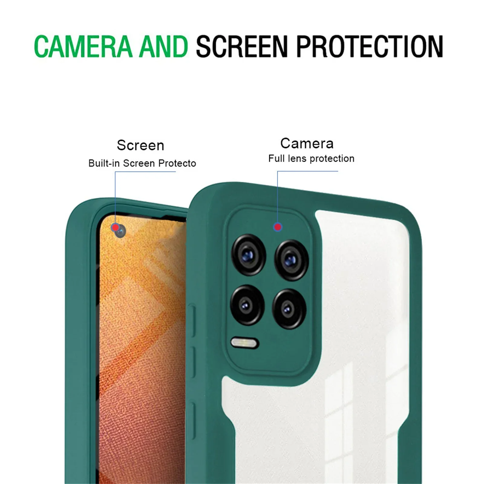 360 Double-sided Clear Case for OPPO Realme 9 8 7 6 Pro + 8i C21Y C21 C25 C25S 5G Shockproof Full Protection Phone Bumper Cover