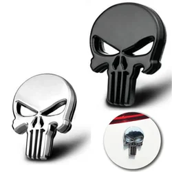 Car Metal Skull Logo Modified Scratch Fuel Tank Sticker Decoration