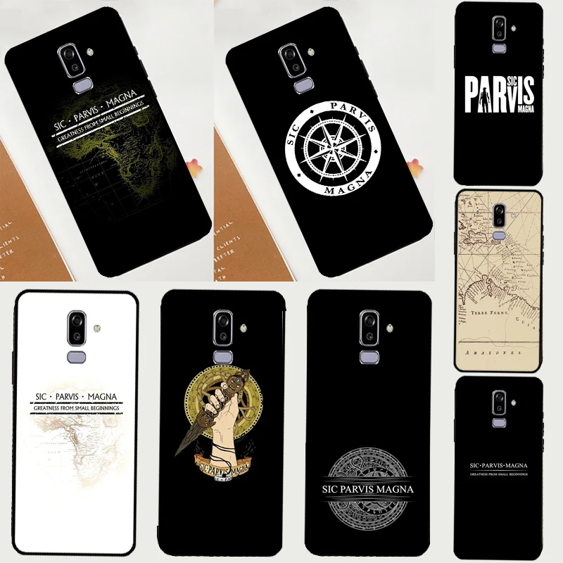 Sic Parvis Magna Uncharted para Samsung Galaxy M32 M16 M06 M12 M55 M15 M35 M14 M34 M54 M11 M21 M31 M13 M33 M53 M52
