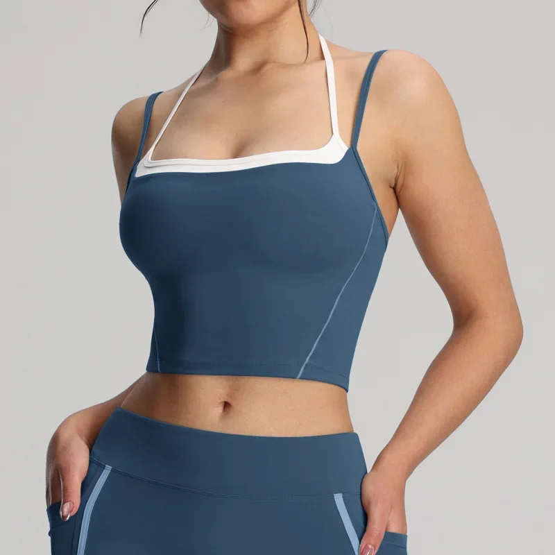 Pantaloncini da yoga da palestra da donna Leggings da allenamento fitness da corsa ad asciugatura rapida Leggings sportivi senza cuciture Pantaloncini da allenamento traspiranti da donna